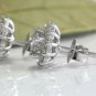 0.80Ct Natural Diamond 14k Solid White Gold  Earrings