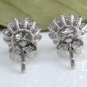 0.80Ct Natural Diamond 14k Solid White Gold  Earrings