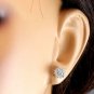 0.80Ct Natural Diamond 14k Solid White Gold  Earrings