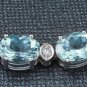 25.75Ct Natural Aquamarine and Diamond 14K Solid White Gold Bracelet