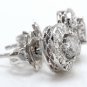 .94Ct Natural Diamond 14k Solid White Gold Earrings