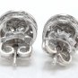 .94Ct Natural Diamond 14k Solid White Gold Earrings