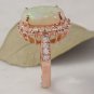 5.85 Carats Natural Australian Opal and Diamond 14K Solid Rose Gold Ring