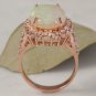5.85 Carats Natural Australian Opal and Diamond 14K Solid Rose Gold Ring
