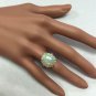 5.85 Carats Natural Australian Opal and Diamond 14K Solid Rose Gold Ring