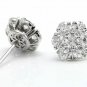 2.75Ct Natural Diamond 14k Solid White Gold  Earrings