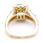 2.75Ct Natural Emerald & Diamond 14K Solid Yellow Gold Ring