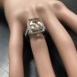 7.35 Carats Natural Morganite and Diamond 14K Solid White Gold Ring