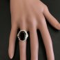 9.95 Carats Natural Red Garnet and Diamond 14K Solid Yellow Gold Ring