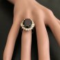 9.95 Carats Natural Red Garnet and Diamond 14K Solid Yellow Gold Ring