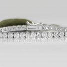 Estate 4.15 Carat Natural VS Diamond 14K Solid White Gold Bracelet