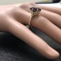 3.38 Carats Natural Amethyst and Diamond 14K Solid Yellow Gold Ring