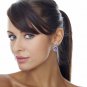 1.75Ct Natural Tanzanite and Diamond 14K Solid White Gold Earrings