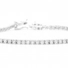 3.00 Carat Natural Diamond 14K Solid White Gold Bracelet