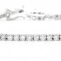 3.00 Carat Natural Diamond 14K Solid White Gold Bracelet