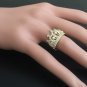 1.00Ct Natural Diamond 14K Solid Yellow Gold Crown Ring