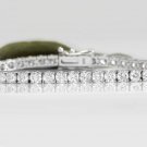 3.75 Carat Natural VS Diamond 14K Solid White Gold Bracelet