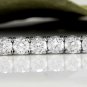 3.75 Carat Natural VS Diamond 14K Solid White Gold Bracelet