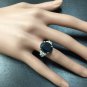10.70Ct Natural Blue Sapphire & Diamond 14K White Solid Gold Ring