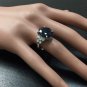 10.70Ct Natural Blue Sapphire & Diamond 14K White Solid Gold Ring