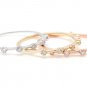 Splendid Set of Three Stackable Rings in 14K Solid Multi Color Gold