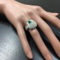 1.50Ct Natural Top Emerald & Diamond Platinum Two Tone Ring