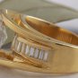 Estate 2.06 Carats Natural VS Diamond 18K Solid Yellow Gold Engagement Ring