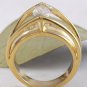 Estate 2.06 Carats Natural VS Diamond 18K Solid Yellow Gold Engagement Ring