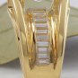 Estate 2.06 Carats Natural VS Diamond 18K Solid Yellow Gold Engagement Ring