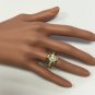 Estate 2.06 Carats Natural VS Diamond 18K Solid Yellow Gold Engagement Ring