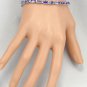 Estate 12.45Ct Natural Tanzanite and Diamond 14K Solid White Gold Bracelet