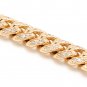6.00Ct Natural Diamond 14K Solid Yellow Gold Men's Miami Cuban Link Bracelet 80g