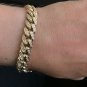 6.00Ct Natural Diamond 14K Solid Yellow Gold Men's Miami Cuban Link Bracelet 80g