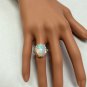 6.00Ct Natural Ethiopian Opal and Diamond 14K Solid Rose Gold Ring