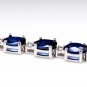 16.24Ct Natural Blue Sapphire and Diamond 14K Solid White Gold Bracelet