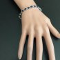 16.24Ct Natural Blue Sapphire and Diamond 14K Solid White Gold Bracelet