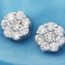 1.65Ct Natural VS Diamond 14k Solid White Gold  Earrings