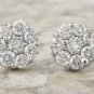 1.65Ct Natural VS Diamond 14k Solid White Gold  Earrings