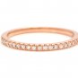 1.40 Carats Natural Morganite and Diamond 14K Solid Rose Matching Rings