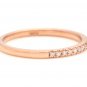 1.40 Carats Natural Morganite and Diamond 14K Solid Rose Matching Rings