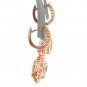 11.00Ct Natural Aquamarine and Diamond 14K Solid Rose Gold Earrings