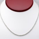 5.45 Carats Natural Diamond 18K Solid White Gold Necklace