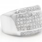 HEAVY 5.00Ct Natural Diamond 14K Solid White Gold Men's Ring