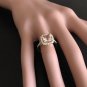 2.60 Carats Natural Morganite and Diamond 14K Solid Yellow Gold Ring