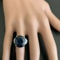20.60 Ct Natural Australian Sapphire & Diamond 14K White Solid Gold Ring