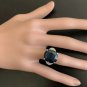 20.60 Ct Natural Australian Sapphire & Diamond 14K White Solid Gold Ring