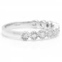 0.40Ct Natural Diamond 14K Solid White Gold Band Ring