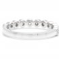 0.40Ct Natural Diamond 14K Solid White Gold Band Ring