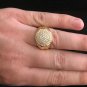 1.00Ct Natural Diamond 14K Solid Yellow Gold Men's Ring