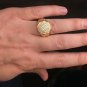 1.00Ct Natural Diamond 14K Solid Yellow Gold Men's Ring